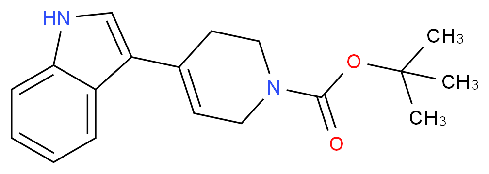 tert-butyl 4-(1H-indol-3-yl)-3,6-dihydropyridine-1(2H)-carboxylate_分子结构_CAS_155302-27-5)