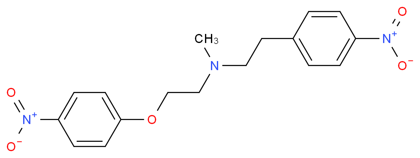 N-Methyl-2-(4-nitrophenoxy)-N-[2-(4-nitrophenyl)ethyl]ethanamine_分子结构_CAS_115287-37-1)