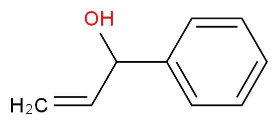 α-乙烯基苯甲醇_分子结构_CAS_42273-76-7)