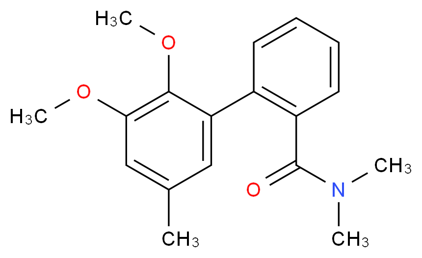 2',3'-dimethoxy-N,N,5'-trimethylbiphenyl-2-carboxamide_分子结构_CAS_)