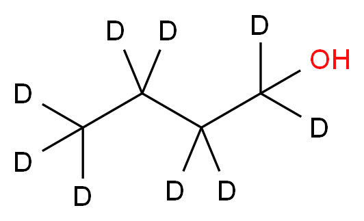 (<sup>2</sup>H<sub>9</sub>)butan-1-ol_分子结构_CAS_25493-17-8