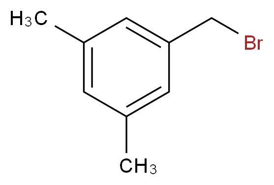 1-(Bromomethyl)-3,5-dimethylbenzene_分子结构_CAS_27129-86-8)