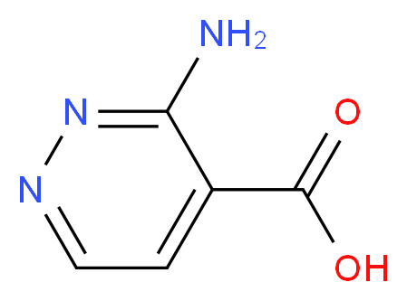 3-aminopyridazine-4-carboxylic acid_分子结构_CAS_21141-03-7