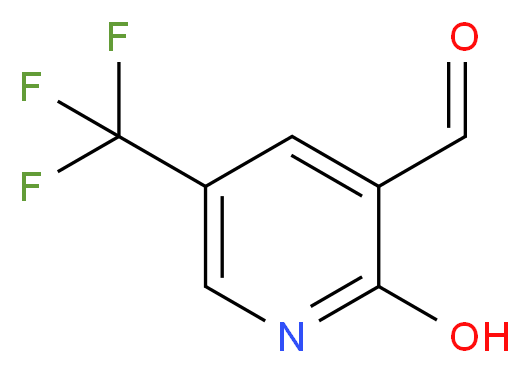 2-hydroxy-5-(trifluoromethyl)pyridine-3-carbaldehyde_分子结构_CAS_129904-48-9