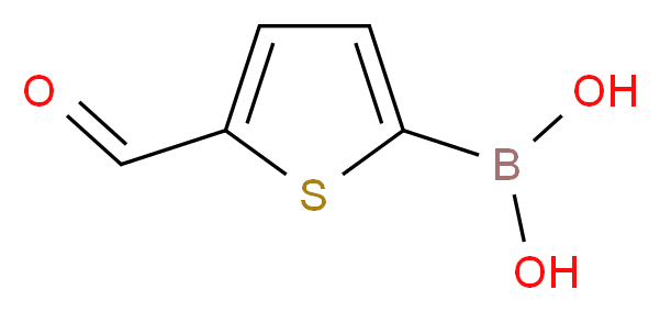 5-Formylthiophene-2-boronic acid_分子结构_CAS_4347-33-5)