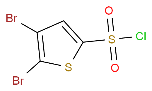 4,5-Dibromothiophene-2-sulphonyl chloride_分子结构_CAS_81606-31-7)