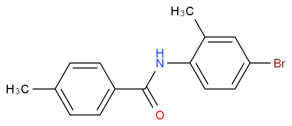 N-(4-bromo-2-methylphenyl)-4-methylbenzamide_分子结构_CAS_349125-26-4