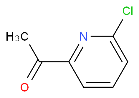 1-(6-CHLOROPYRIDIN-2-YL)ETHANONE_分子结构_CAS_152356-57-5)