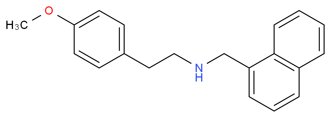 [2-(4-methoxyphenyl)ethyl](naphthalen-1-ylmethyl)amine_分子结构_CAS_416889-35-5