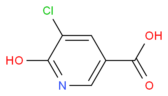 5-chloro-6-hydroxypyridine-3-carboxylic acid_分子结构_CAS_54127-63-8