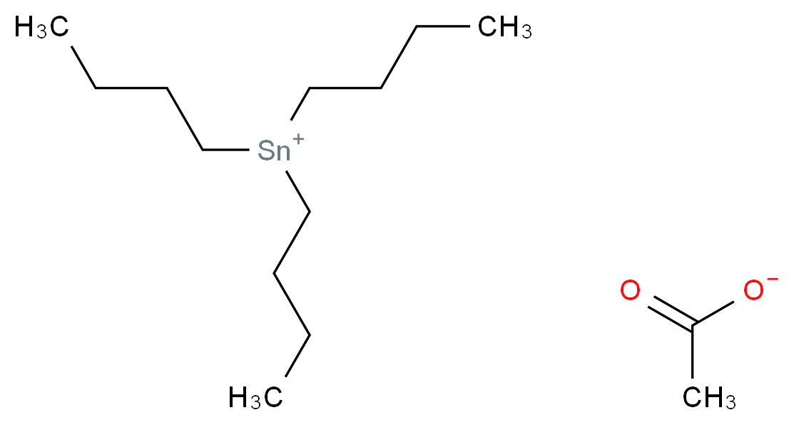 tributylstannylium acetate_分子结构_CAS_56-36-0