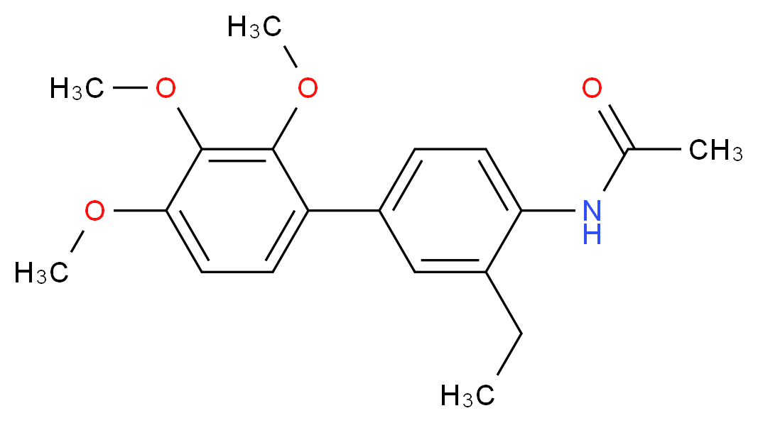 N-(3-ethyl-2',3',4'-trimethoxybiphenyl-4-yl)acetamide_分子结构_CAS_)