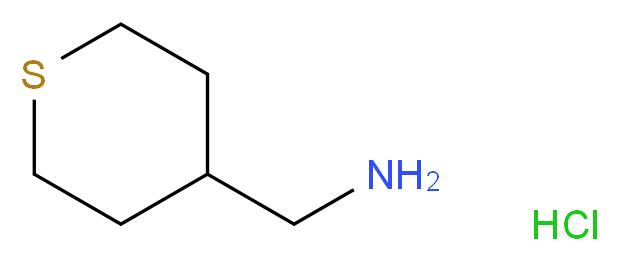 thian-4-ylmethanamine hydrochloride_分子结构_CAS_950603-21-1