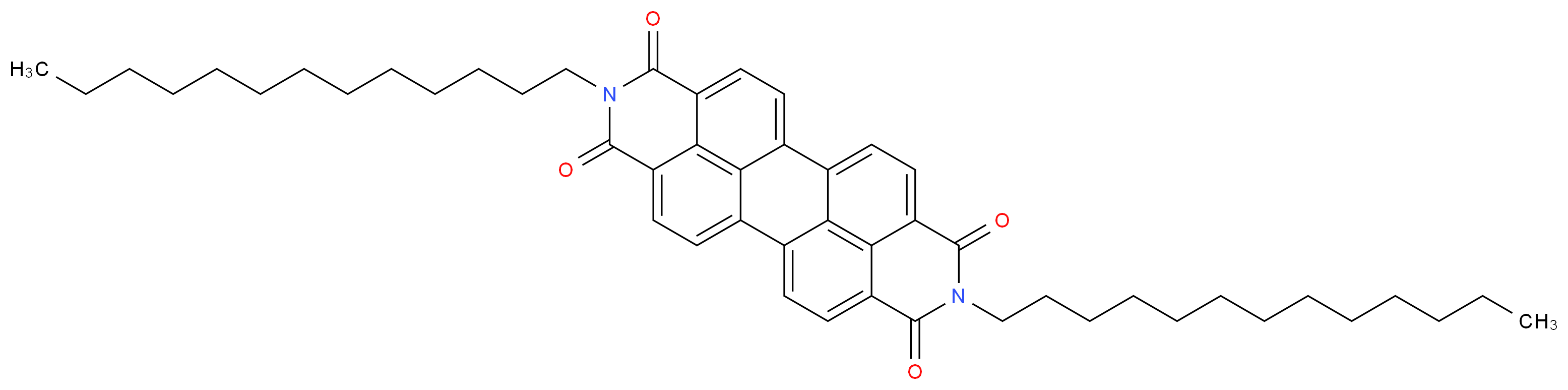 N,N′-Ditridecylperylene-3,4,9,10-tetracarboxylic diimide_分子结构_CAS_95689-92-2)