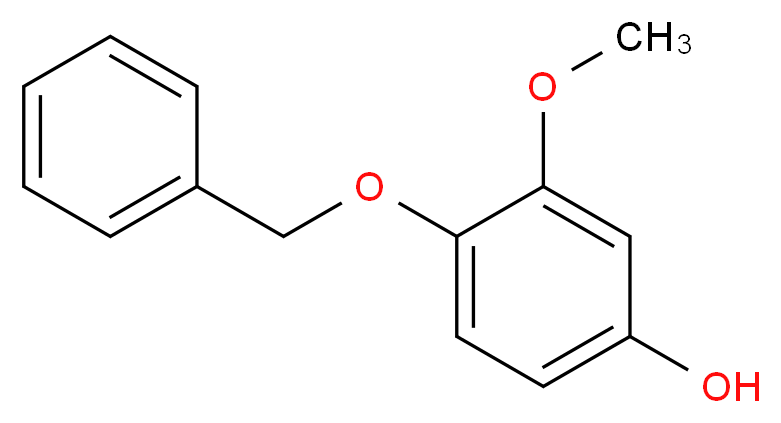 4-Benzyloxy-3-methoxyphenol _分子结构_CAS_40232-88-0)