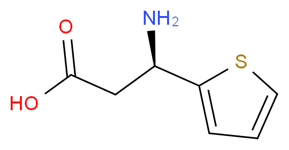 (R)-3-AMINO-3-(2-THIENYL)-PROPIONIC ACID_分子结构_CAS_73495-10-0)