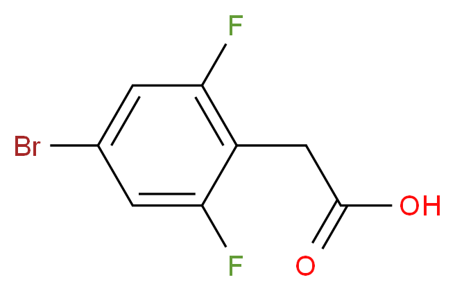4-Bromo-2,6-difluorophenylacetic acid_分子结构_CAS_)
