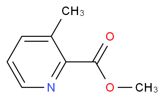 3-甲基吡啶-2-甲酸甲酯_分子结构_CAS_59718-84-2)