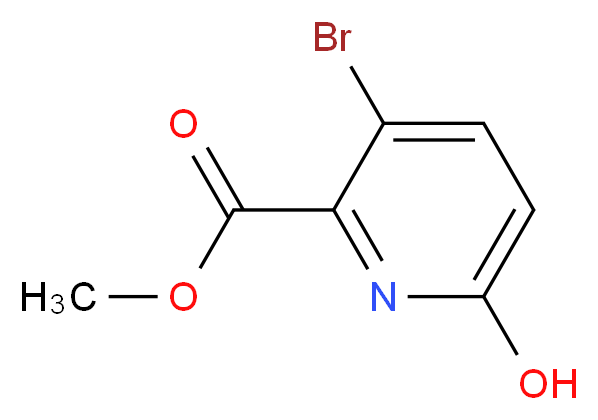 Methyl 3-bromo-6-hydroxypicolinate_分子结构_CAS_1214345-95-5)