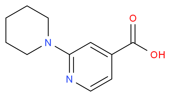 2-(piperidin-1-yl)pyridine-4-carboxylic acid_分子结构_CAS_855153-75-2