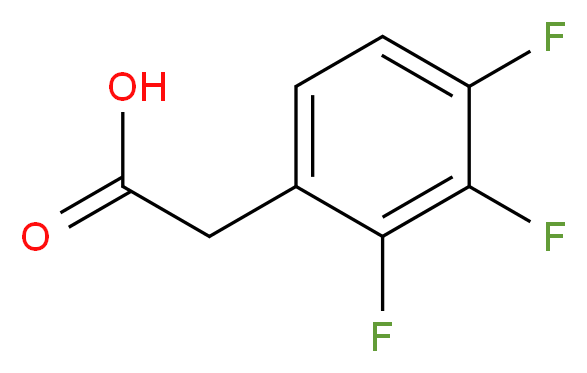 2,3,4-Trifluorophenylacetic acid_分子结构_CAS_243666-12-8)