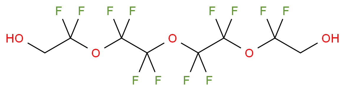 2-{2-[2-(1,1-difluoro-2-hydroxyethoxy)-1,1,2,2-tetrafluoroethoxy]-1,1,2,2-tetrafluoroethoxy}-2,2-difluoroethan-1-ol_分子结构_CAS_330562-44-2