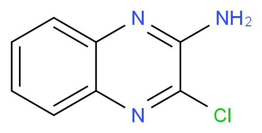 3-chloroquinoxalin-2-amine_分子结构_CAS_34117-90-3