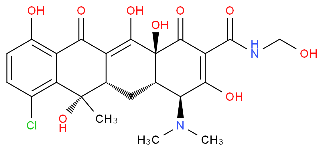 Clomocycline_分子结构_CAS_1181-54-0)