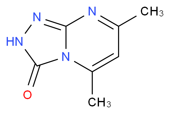 5,7-dimethyl-2H,3H-[1,2,4]triazolo[4,3-a]pyrimidin-3-one_分子结构_CAS_41266-64-2