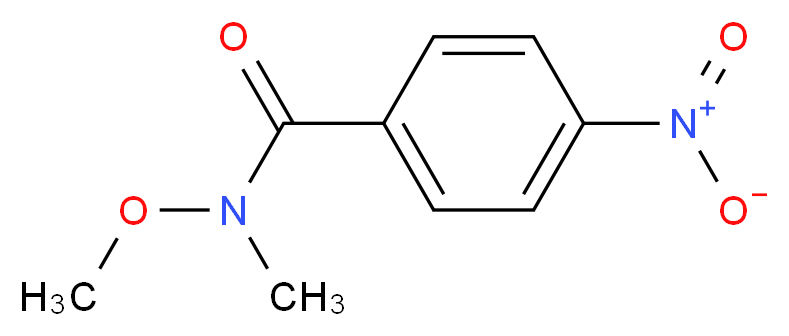 N-methoxy-N-methyl-4-nitrobenzamide_分子结构_CAS_52898-51-8