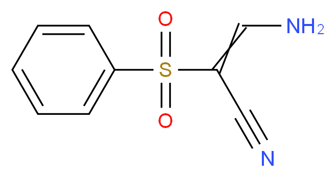 2-(Aminomethylene)phenylsulphonyl acetonitrile_分子结构_CAS_)