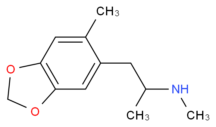 methyl[1-(6-methyl-2H-1,3-benzodioxol-5-yl)propan-2-yl]amine_分子结构_CAS_207740-46-3