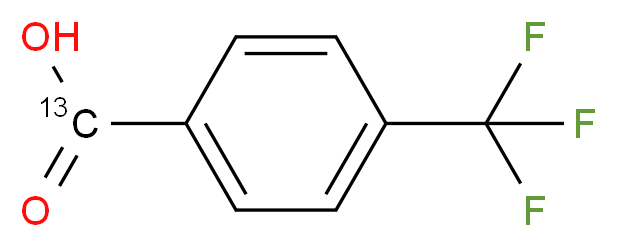 4-(三氟甲基)苯甲酸-α-13C_分子结构_CAS_698999-46-1)