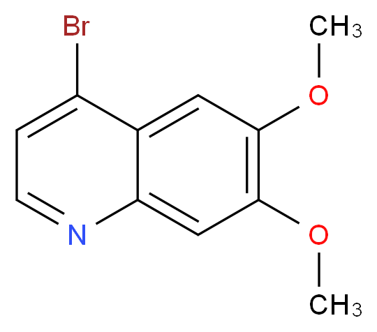 4-Bromo-6,7-dimethoxyquinoline_分子结构_CAS_666734-51-6)