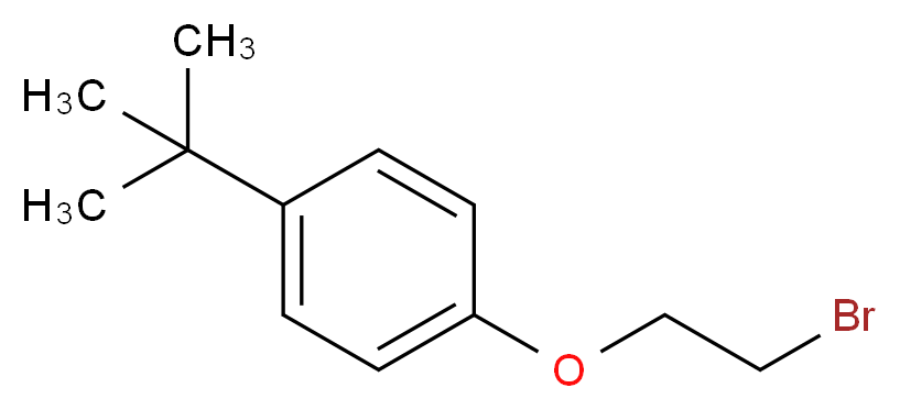 2-Bromoethyl 4-(tert-butyl)phenyl ether_分子结构_CAS_5952-59-0)