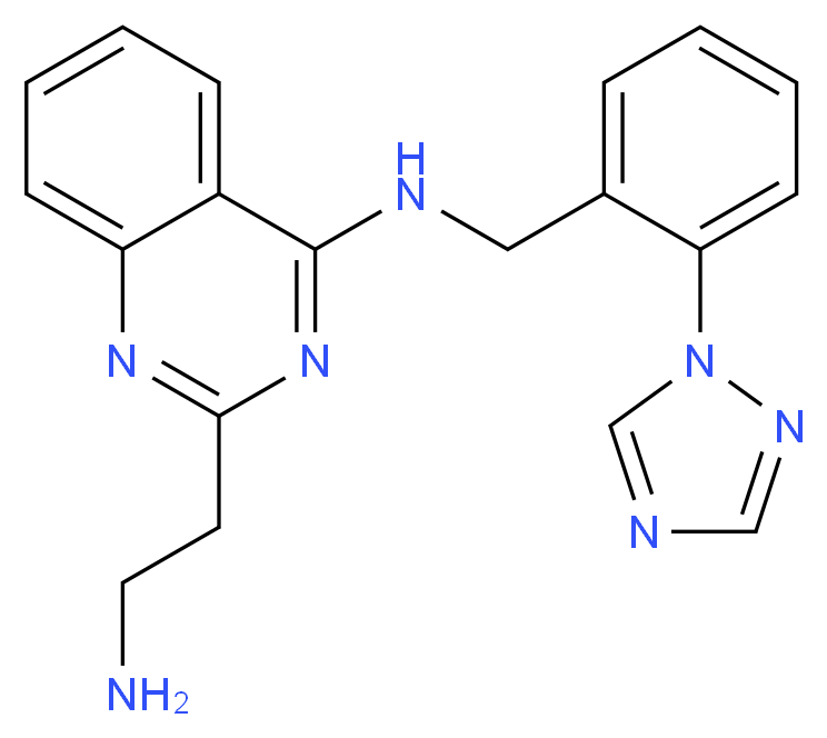 2-(2-aminoethyl)-N-[2-(1H-1,2,4-triazol-1-yl)benzyl]quinazolin-4-amine_分子结构_CAS_)