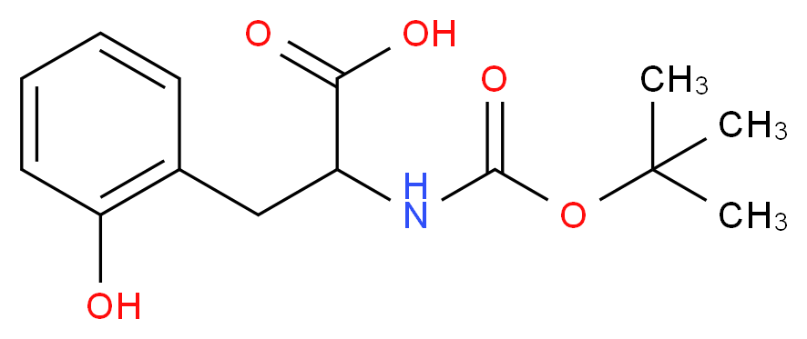 Boc-DL-o-tyrosine_分子结构_CAS_203569-04-4)