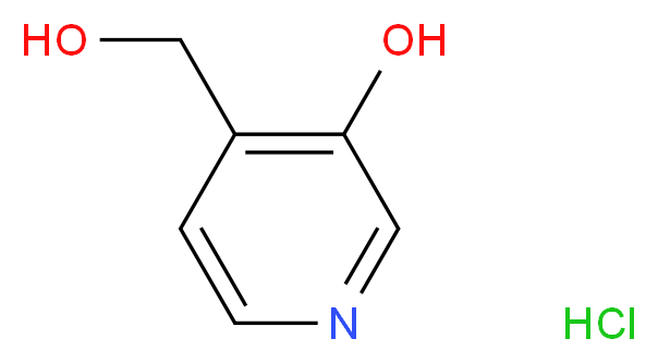 4-(Hydroxymethyl)pyridin-3-ol hydrochloride_分子结构_CAS_67992-19-2)