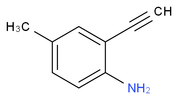 2-Ethynyl-4-methylaniline_分子结构_CAS_)