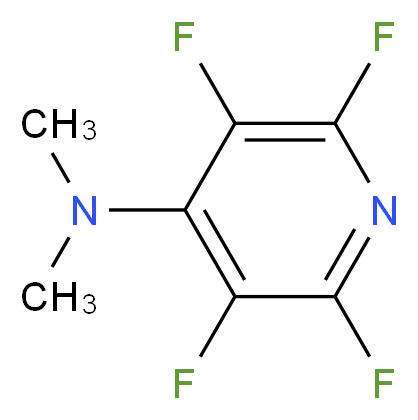 2,3,5,6-tetrafluoro-N,N-dimethylpyridin-4-amine_分子结构_CAS_2875-13-0
