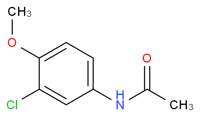 N-(3-chloro-4-methoxyphenyl)acetamide_分子结构_CAS_7073-42-9