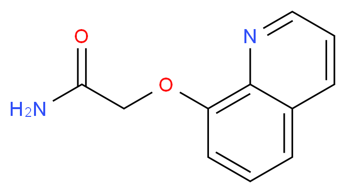 2-(quinolin-8-yloxy)acetamide_分子结构_CAS_)