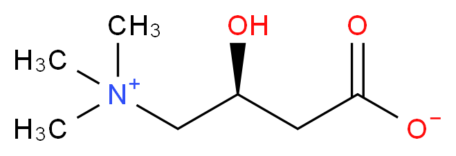 (3S)-3-hydroxy-4-(trimethylazaniumyl)butanoate_分子结构_CAS_541-15-1