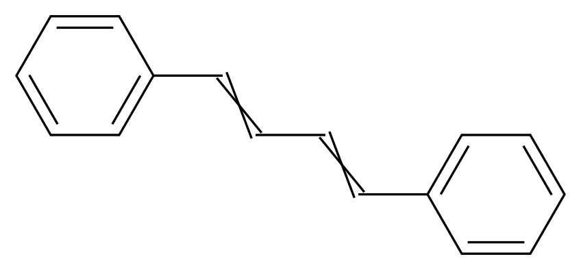 (4-phenylbuta-1,3-dien-1-yl)benzene_分子结构_CAS_538-81-8