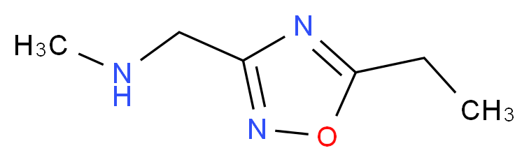 [(5-ethyl-1,2,4-oxadiazol-3-yl)methyl](methyl)amine_分子结构_CAS_1177321-30-0