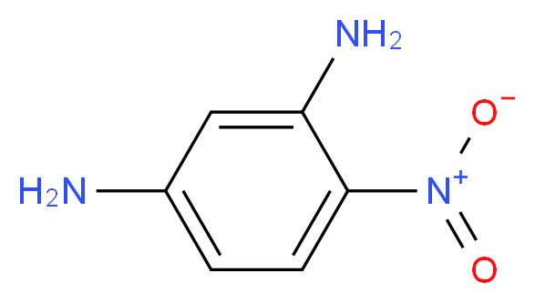 4-nitrobenzene-1,3-diamine_分子结构_CAS_5131-58-8