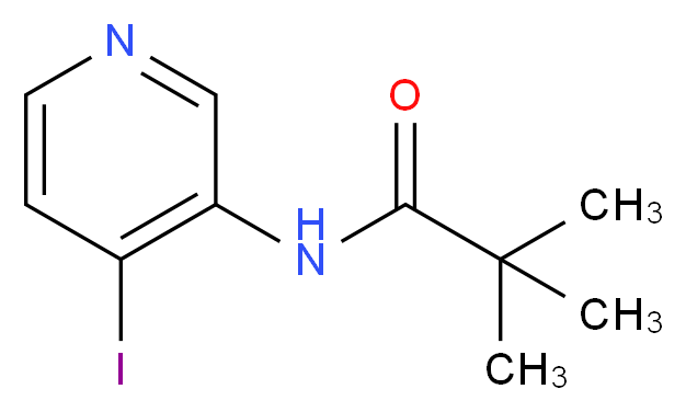 4-碘-3-(2,2,2-三甲基乙酰氨基)吡啶_分子结构_CAS_113975-32-9)