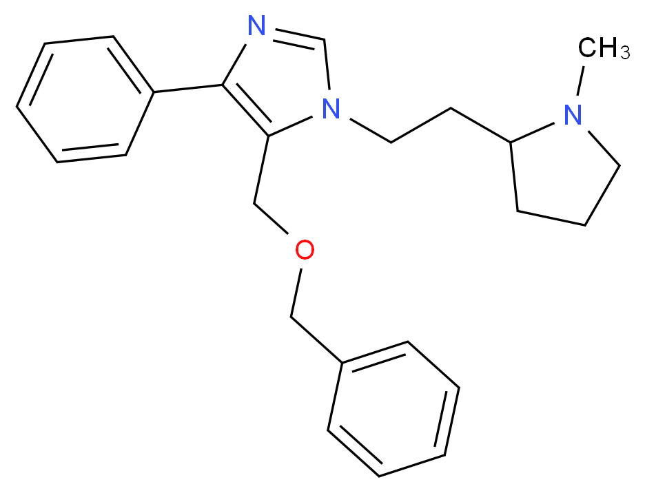 5-[(benzyloxy)methyl]-1-[2-(1-methylpyrrolidin-2-yl)ethyl]-4-phenyl-1H-imidazole_分子结构_CAS_)