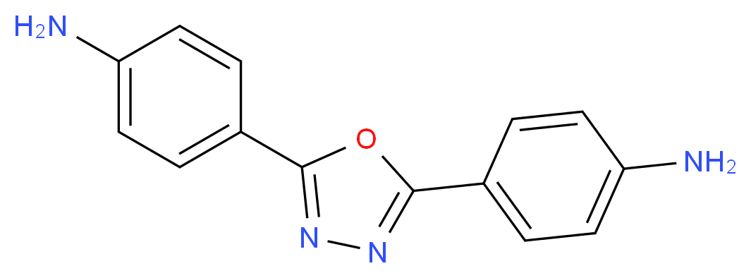 4-[5-(4-aminophenyl)-1,3,4-oxadiazol-2-yl]aniline_分子结构_CAS_2425-95-8