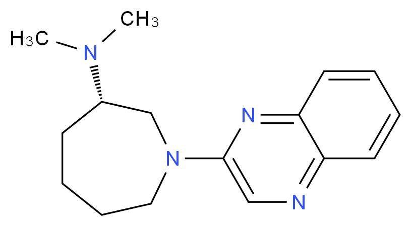 (3S)-N,N-dimethyl-1-quinoxalin-2-ylazepan-3-amine_分子结构_CAS_)